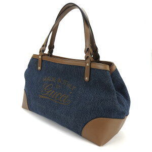 Gucci Bag denim Shoulder brown Leather